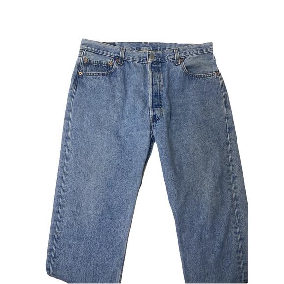 Vintage Levi’s 501 Button Fly Denim Jeans Size 33/31 Made In The USA - Picture 2 of 7